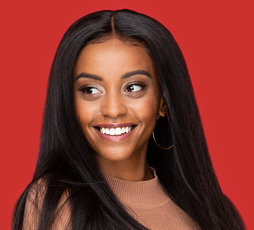 Virgin Brazilian Yaki Straight 4” x 4” Standard Lace Closure